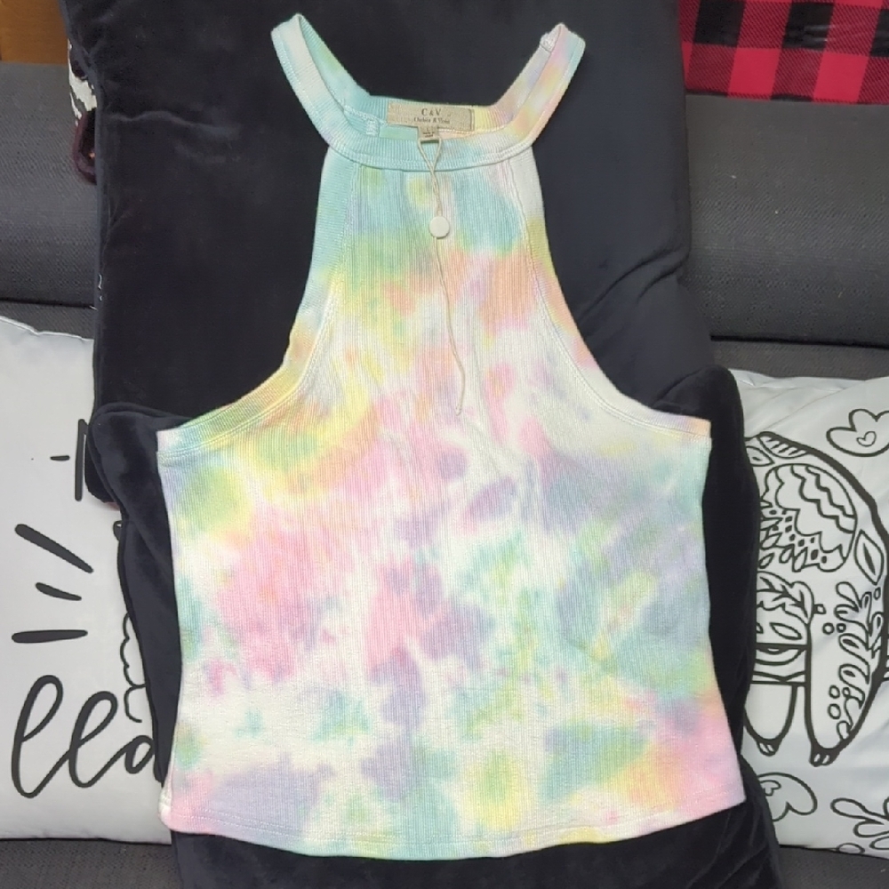 Colorful Tie-Dye Women's Top